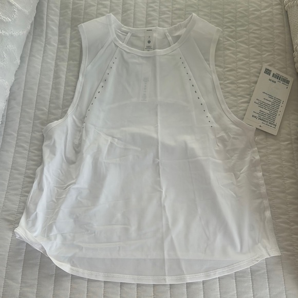 Lululemon Athletica White Sleeveless Crop Tank Top - Picture 2 of 6